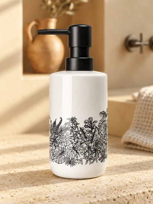 Bath Plus Набор аксессуаров для ванной керамический, черный, фото 3