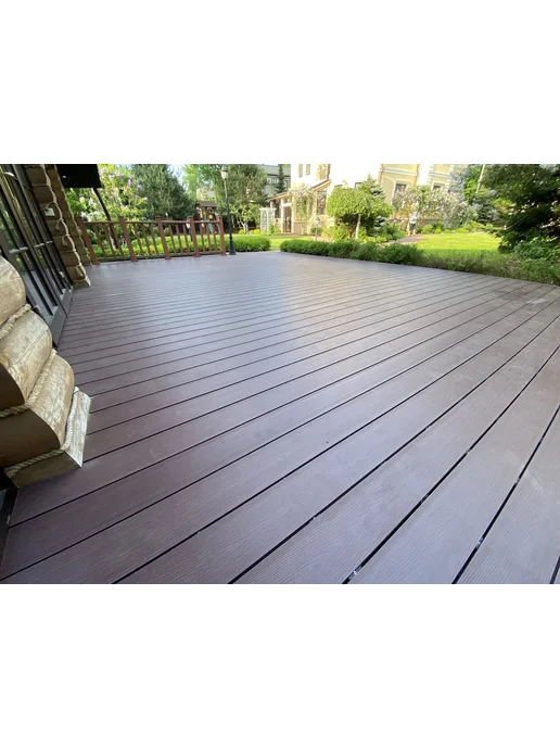 WOODGRAND Террасная доска из ДПК 150*22*1000 мм, Венге, 6 шт, 150x22, 4 шт, терракот, фото 4