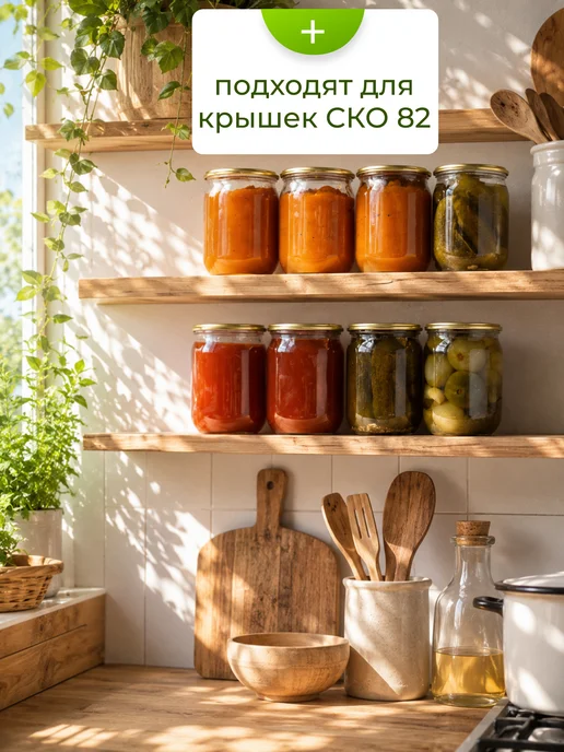 crafy Стеклянные банки для консервирования, 12 шт, фото 3