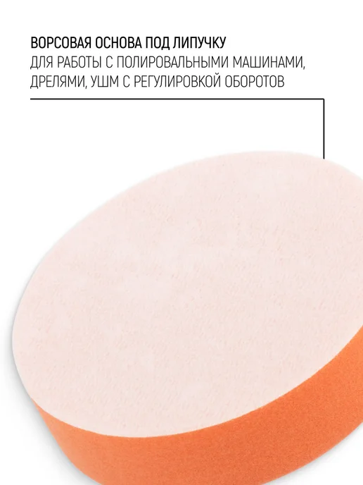 КУРС Полировальный круг 125 х 30 мм поролоновый, вариант, фото 5