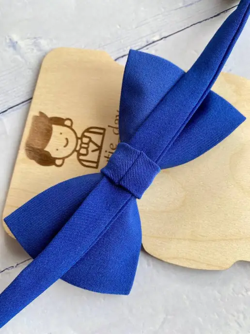 Bowtie__day Галстук бабочка, синий, фото 4