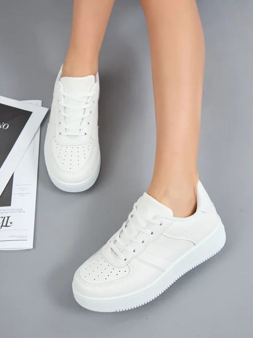 CANDY KROSS Кроссовки кеды спортивные на платформе, белый, фото 21