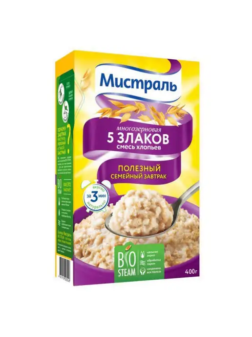 МИСТРАЛЬ Каша Смесь 5 злаков 400г, 400 г
