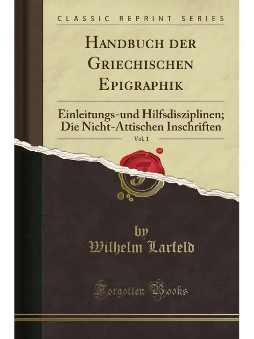 FB&C Ltd Handbuch der Griechischen Epigraphik