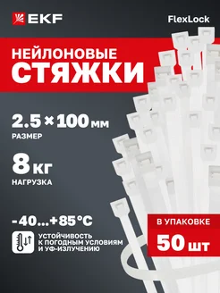 Хомут для стяжки нейлоновый пластиковый 100х2,5мм (50шт)