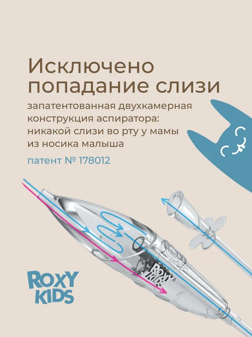 ROXY-KIDS Аспиратор для новорожденных назальный соплеотсос ручной, вариант, фото 2