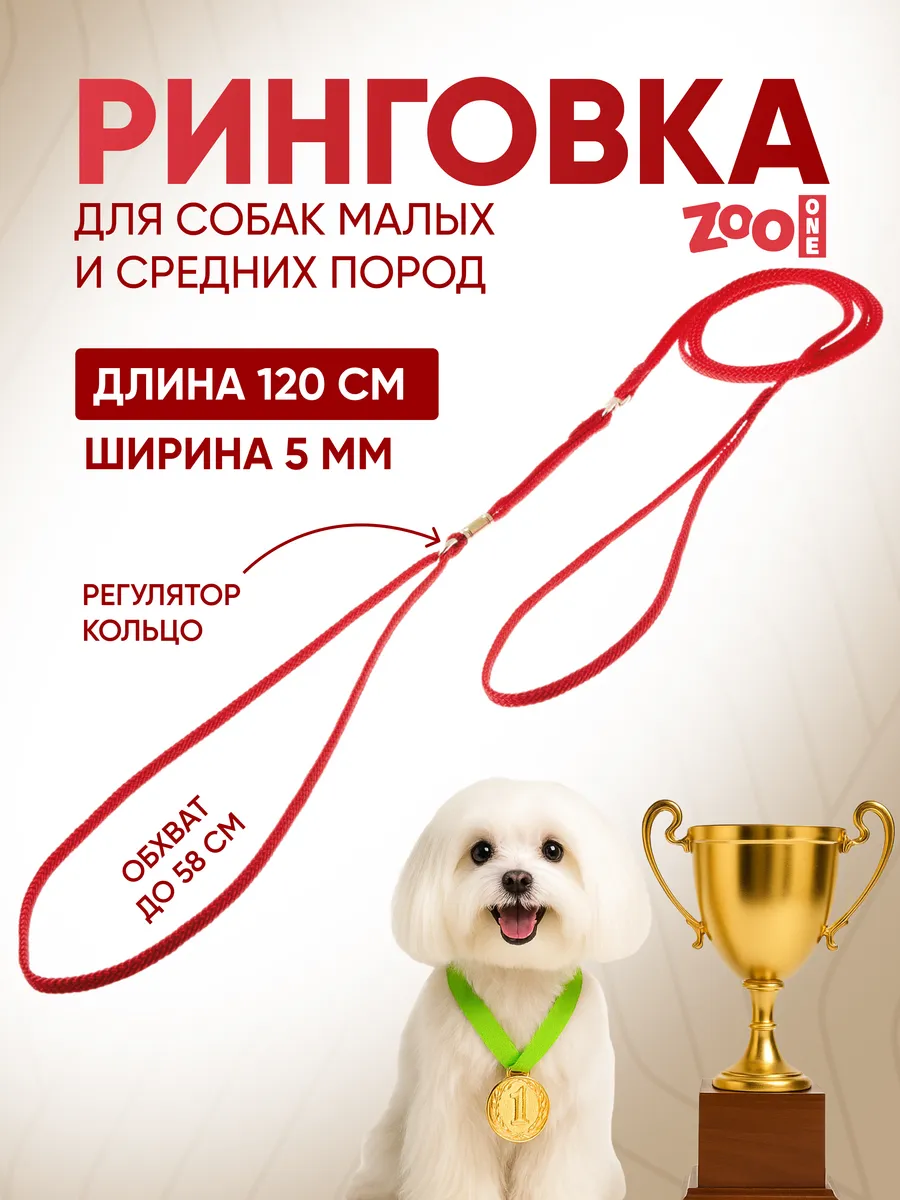 Ринговка для собак с кольцом, 5мм