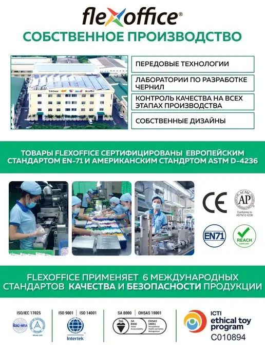 Flexoffice Сменные грифели для механических карандашей 0.5мм НВ 20 шт, 20 шт, фото 5