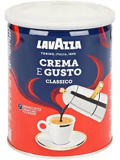 Кофе молотый Lavazza Crema E Gusto 250г ж/б Lavazza 73071765 купить за 618 ₽ в интернет-магазине Wildberries