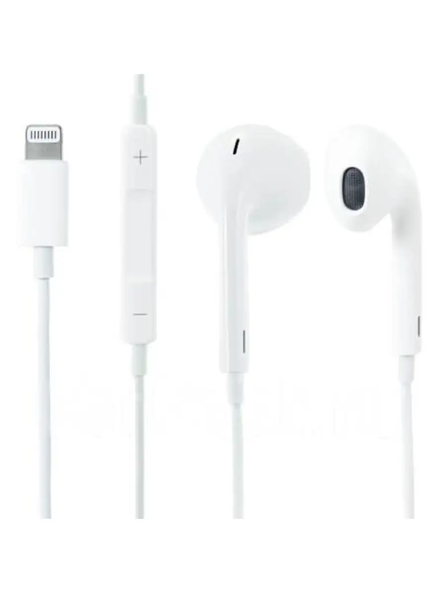 Оригинальные проводные наушники EarPods Lightning Apple 73092849 купить за  1 635 ₽ в интернет-магазине Wildberries