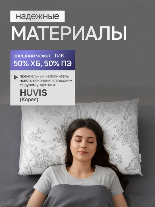 АМОРО Анатомическая подушка для сна 40*60 "ORTO CERVE-RELAX", 40x60, фото 4