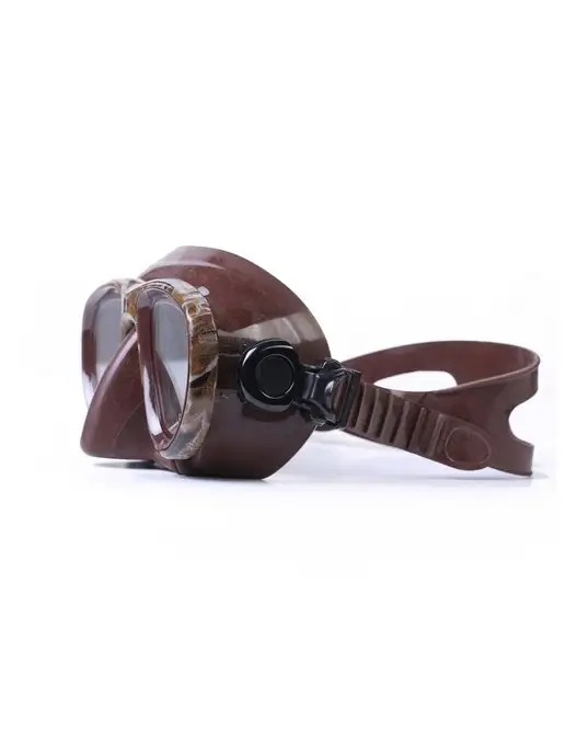 Aqua Discovery Маска для дайвинга Camo Brown зеркальная глубоководная, коричневый, фото 3