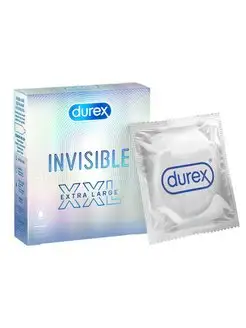 Презервативы Durex Invisible XXL, 3 шт Durex 73121629 купить за 487 ₽ в интернет-магазине Wildberries