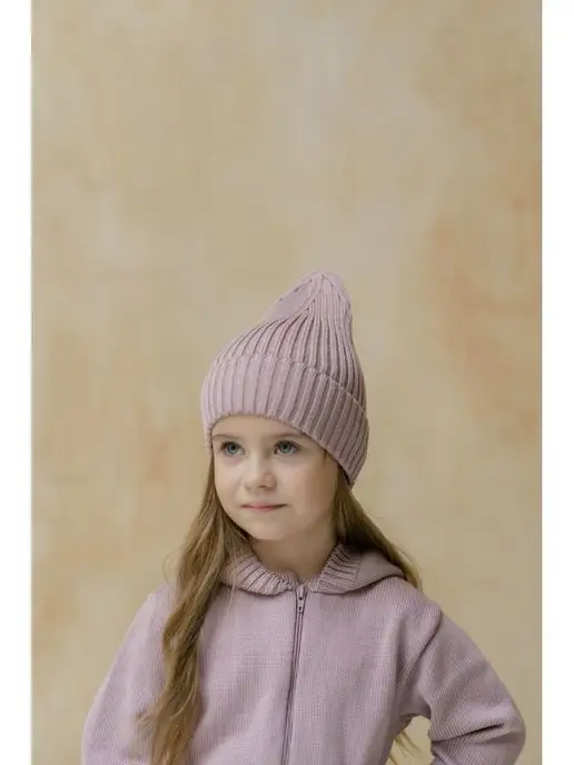 Marina Textile Шапка бини для новорожденного демисезон, розовый, фото 5