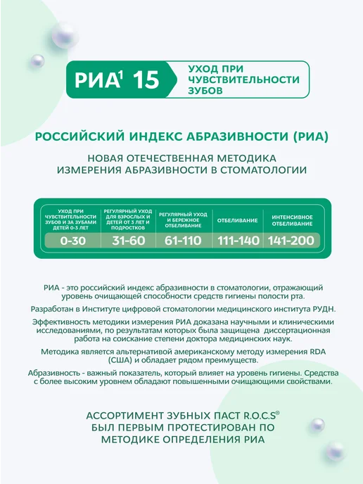 R.O.C.S. Зубная паста для чувствительных зубов с ксилитом 94 гр, 94 г, фото 4