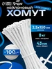 Хомуты пластиковые для стяжки набор 2,5х100мм 100 шт Тундра 73217037 купить за 51 ₽ в интернет‑магазине Wildberries