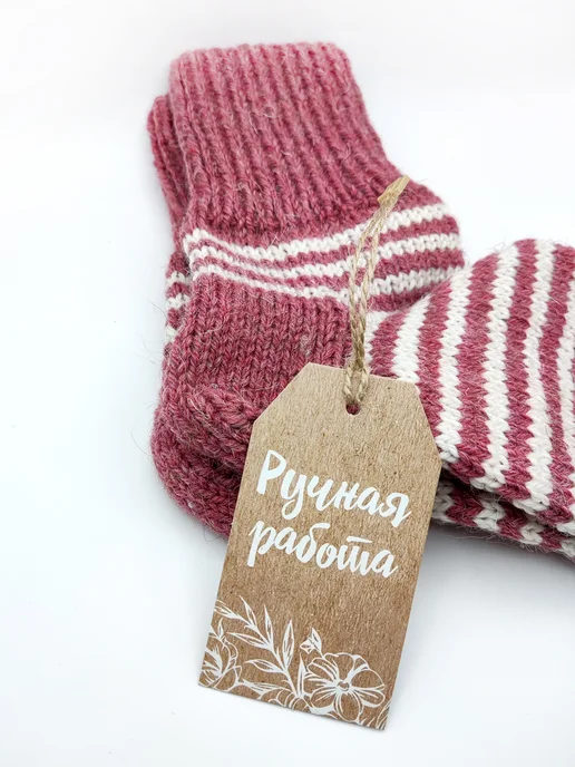 УпаковкаТУТ Бирки крафт Ручная работа, Hand made, для рукоделия, 100 шт, 100 шт, фото 7