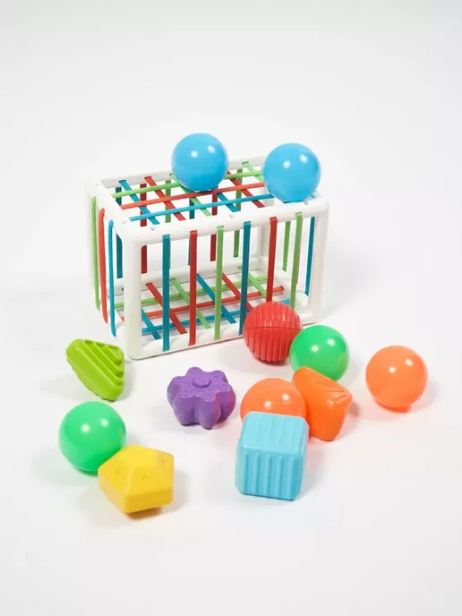 Solmax&Kids Сортер Шарики для малышей, Развивающий набор для детей, 6 шт, фото 5