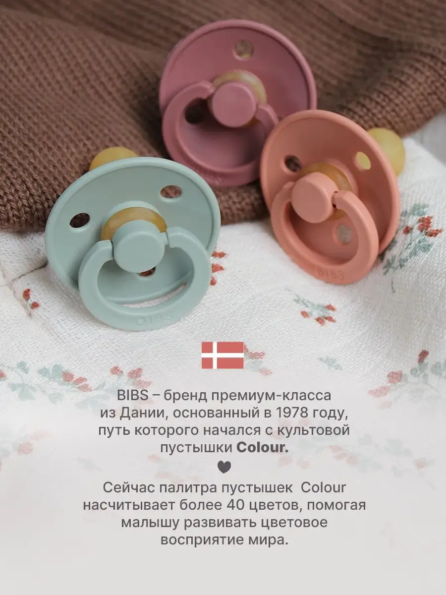 Пустышка латексная Colour 0+ месяцев BIBS 73257850 купить за 697 ₽ в  интернет-магазине Wildberries