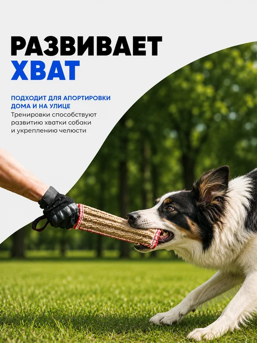 Zoowell Игрушка для собак крупных пород канат, бежевый, фото 4