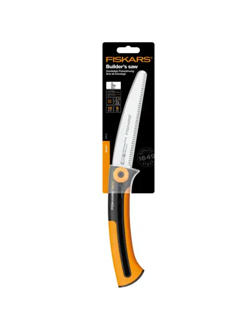 FISKARS Пила садовая складная мелкий зуб, черный, фото 5