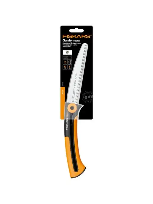FISKARS Пила садовая ручная с крупным зубом, черный, фото 2