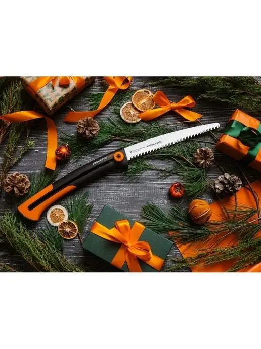 FISKARS Пила садовая ручная с крупным зубом, черный, фото 6