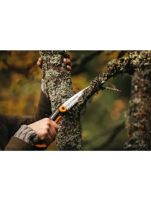 FISKARS Пила садовая ручная с крупным зубом, черный, фото 7
