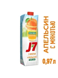 Сок J7 апельсин 0,97л J7 73364627 купить за 498 ₽ в интернет-магазине Wildberries