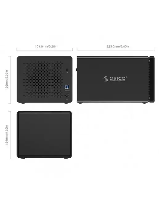 ORICO Док-станция для жёстких дисков 3.5", 80 ТБ, RAID, NS500RC3, 80 ТБ, фото 7