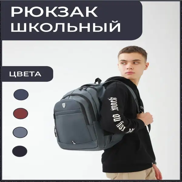 Рюкзак/молодежный/мужской/школьный/на молнии