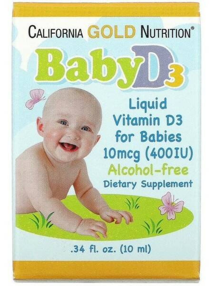 California gold nutrition baby vitamin d3