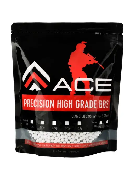 ACE Шарики для страйкбола трассирующие 0.20, 1 кг (зеленые), 1 кг