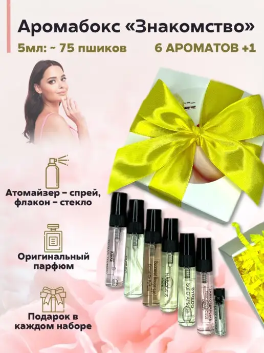 Mir Parfuma Official Аромабокс Знакомство, набор селективной парфюмерии, вариант