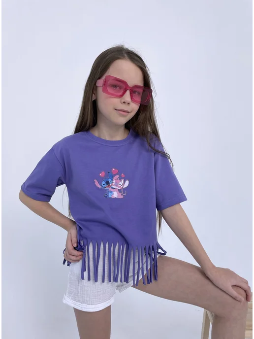 Baby Roo Футболка для девочек, фиолетовый