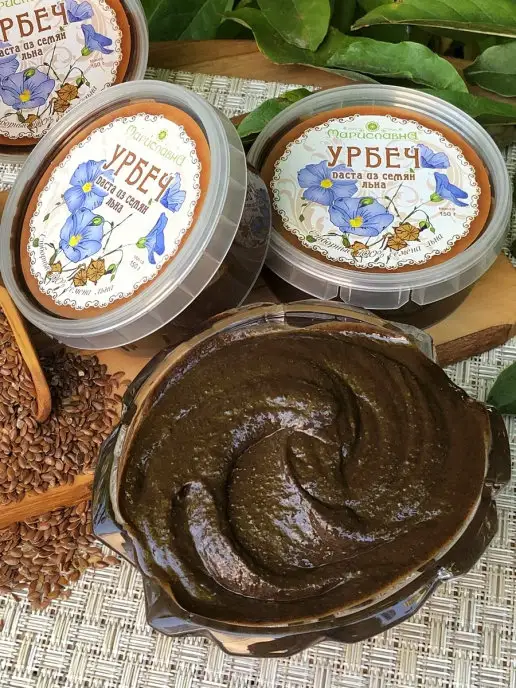 Мариславна Урбеч из семян коричневого льна, коричневый, фото 4