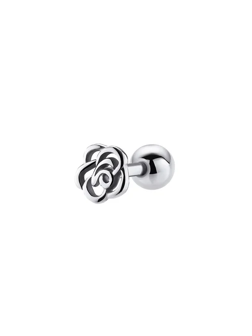 Dita One Серьга для пирсинга хеликса хряща трагус конч Роза, серый