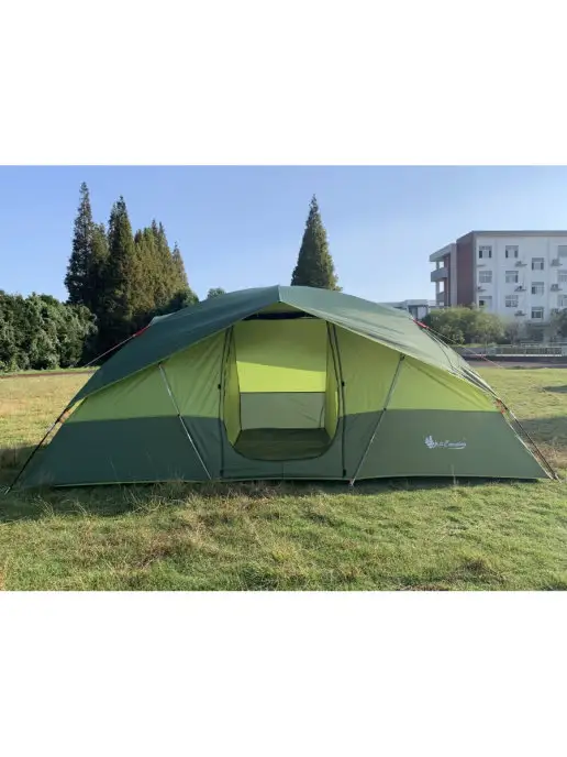 Mir camping 4-х местная кемпинговая палатка Mircamping 1100, зеленый, фото 2