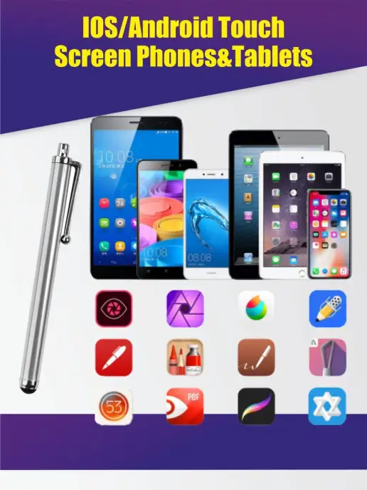 Pantogroff Стилус для телефона, планшета, серебристый, 5 шт, 5 шт, фото 5
