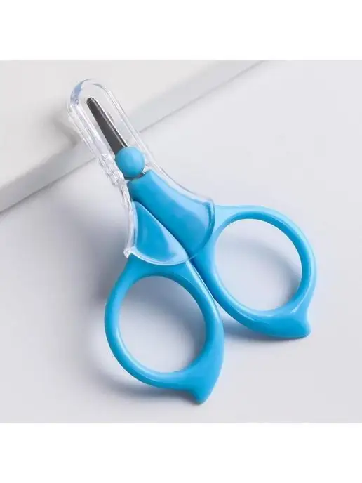 Ahbaby Ножницы детские для новорожденных, голубой, фото 3