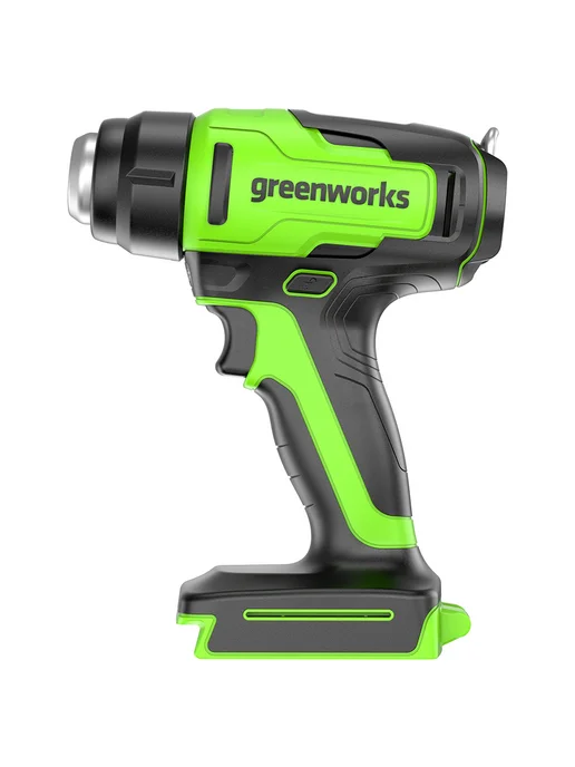 Greenworks Строительный фен 24V, 3 насадки, без АКБ и ЗУ, зеленый, фото 5