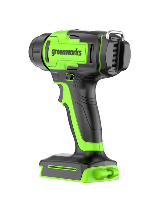 Greenworks Строительный фен 24V, 3 насадки, без АКБ и ЗУ, зеленый, фото 7