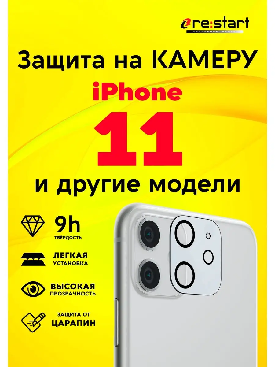 Re:start Защитное стекло на камеру для Apple iPhone 11