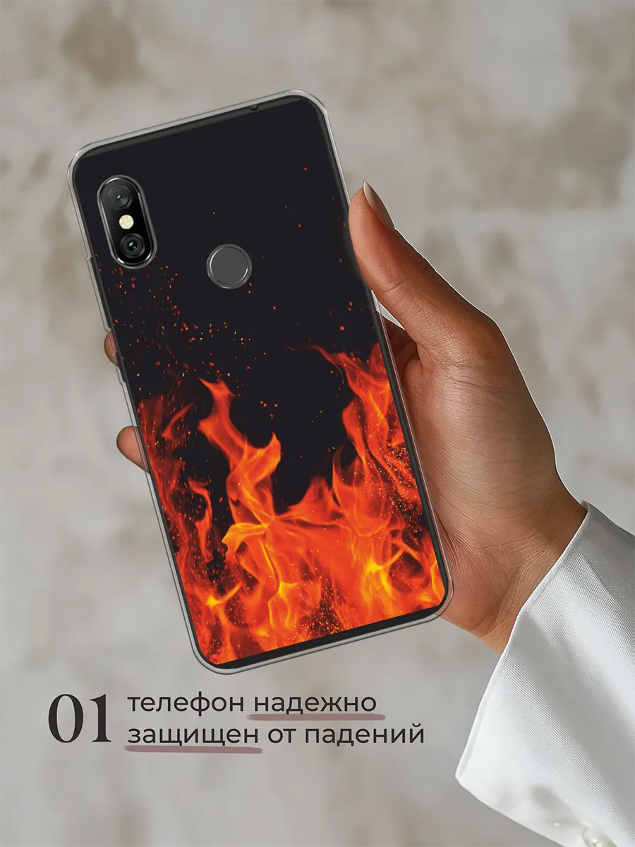 Чехол на Redmi Note 6 pro / Редми Нот 6 про с рисунком Xiaomi 74188241  купить за 369 ₽ в интернет-магазине Wildberries