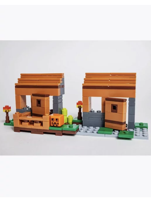 LEGO Конструктор Деревня жителей 4в1 Майнкрафт, желтый, фото 7