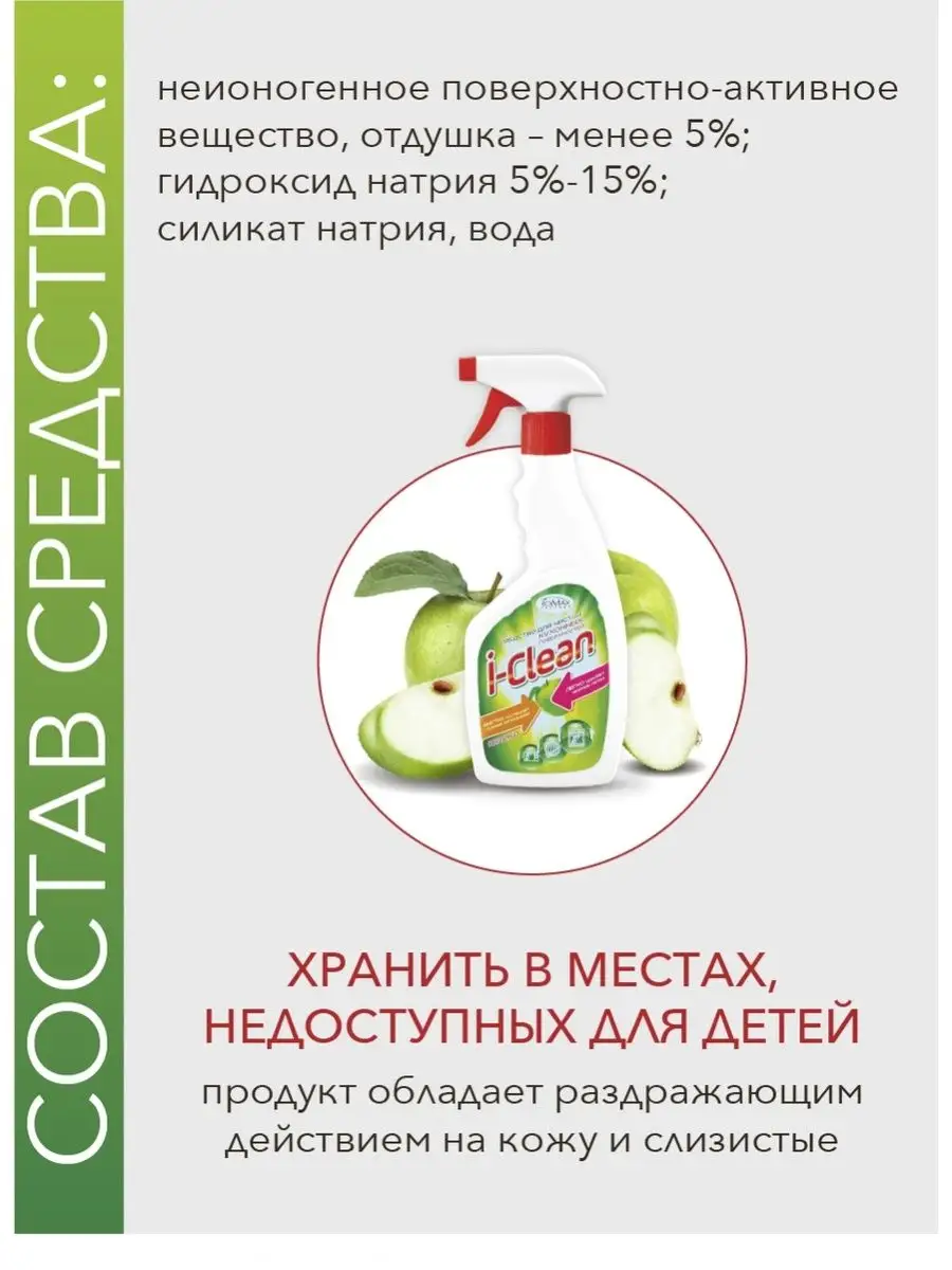 Чистящее средство для кухни I-Clean Фабрика Ромакс 74278109 купить в  интернет-магазине Wildberries