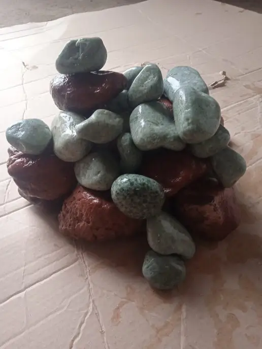 bazaltsite Яшма жадеит шлифованные 7-15 см 10 кг камни, 10 кг, фото 4