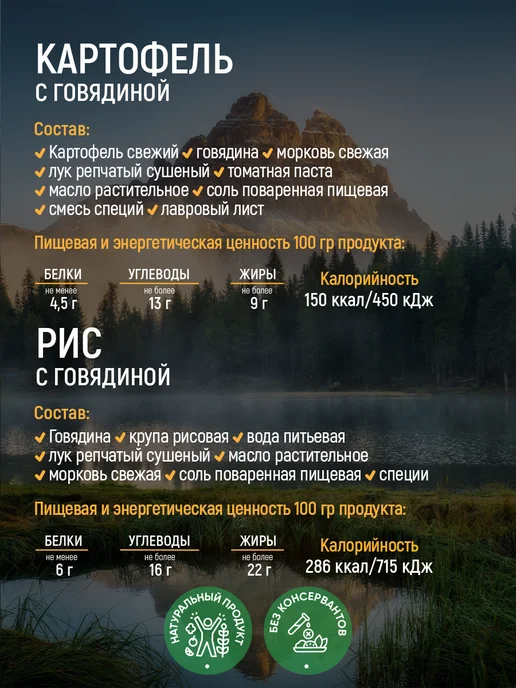 Кронидов Набор готовых блюд, еда в пакетах М1, вариант, фото 2