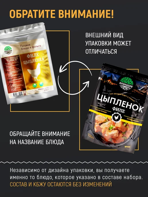 Кронидов Набор готовых блюд, еда в пакетах, М5, вариант, фото 6