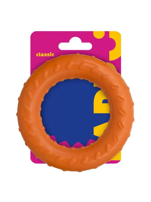 PetShop Игрушка для собак "Кольцо" пуллер жёлтый 13 см Tappi, желтый, фото 2
